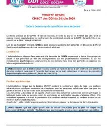 CHSCT des DDI du 24 juin 2020