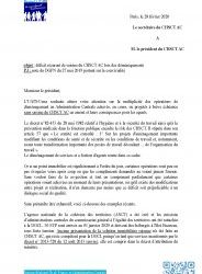 Déficit récurent de saisine du CHSCT AC lors des déménagements – 28 février 2020