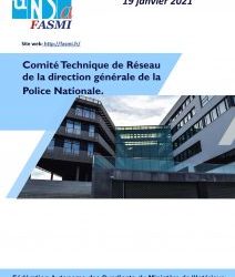 Comité Technique de Réseau de la direction générale de la Police Nationale – 19 janvier 2021