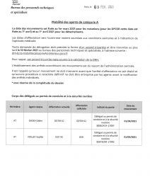 Mobilité catégorie A technique au 31 janvier 2021