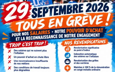 29 septembre 2026 : tous en grève !